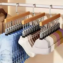 Super Perchas de Madera y Metal INOX - Alta Resistencia