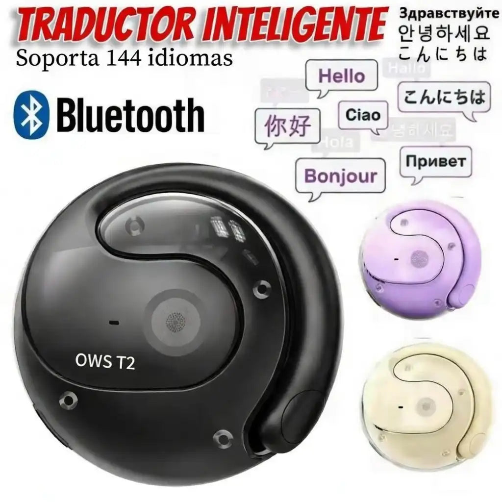 Audífonos Traductores OWS T2 - 144 IDIOMAS