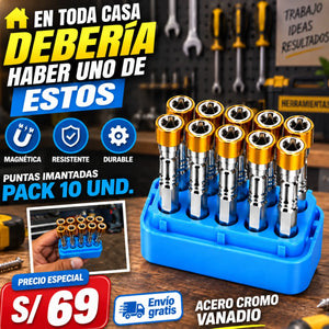 Puntas de destornillador magnéticas dobles