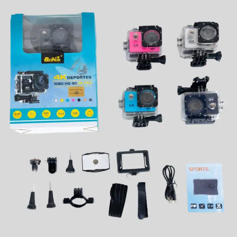 SUPER MINICAMARA 4K PORTATIL CON WIFI Y PROTECTOR DE AGUA