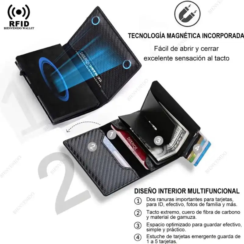 Billetera Slim Black - New MODEL
