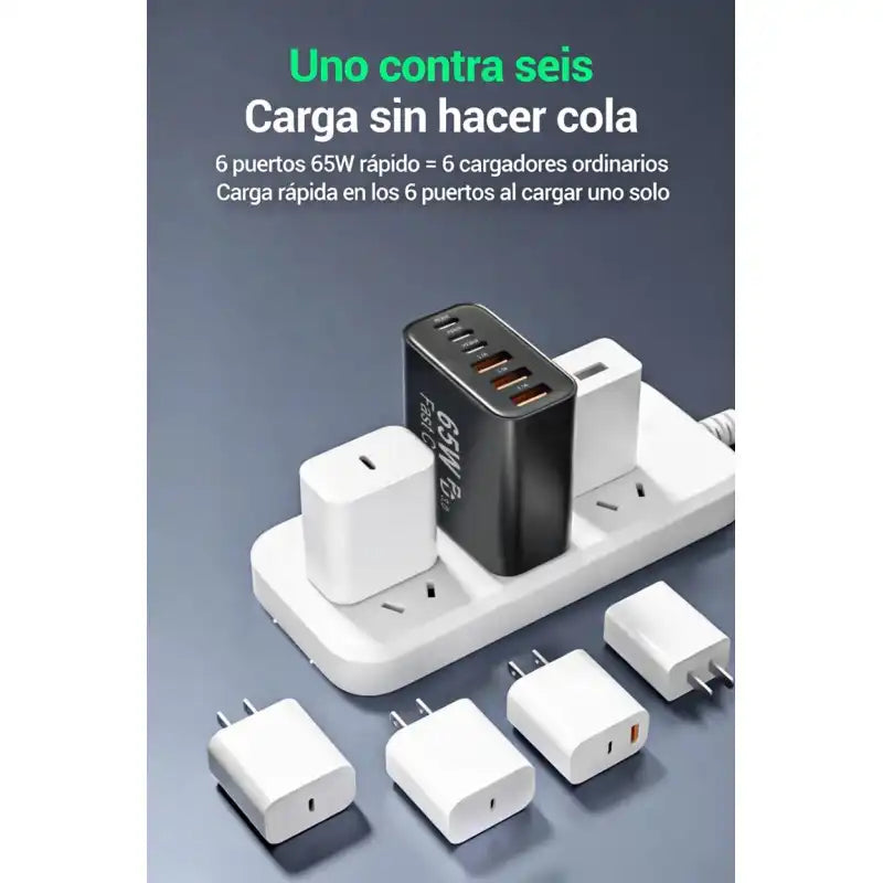 SUPER Cargador TODO en UNO - 65W