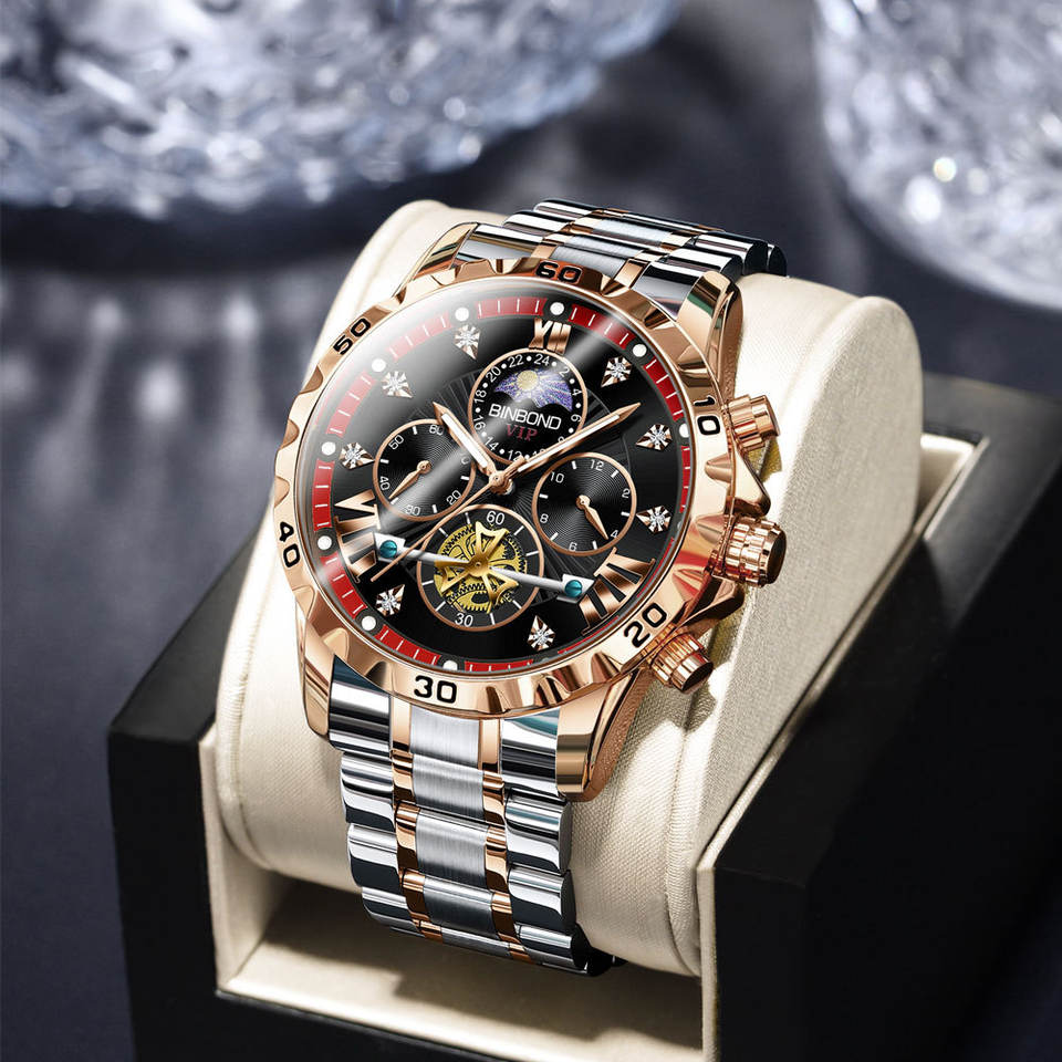 Reloj BINBOND Luxury - ACUATICO ACERO INOX