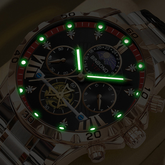 Reloj BINBOND Luxury - ACUATICO ACERO INOX