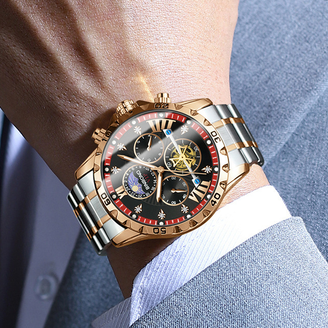Reloj BINBOND Luxury - ACUATICO ACERO INOX