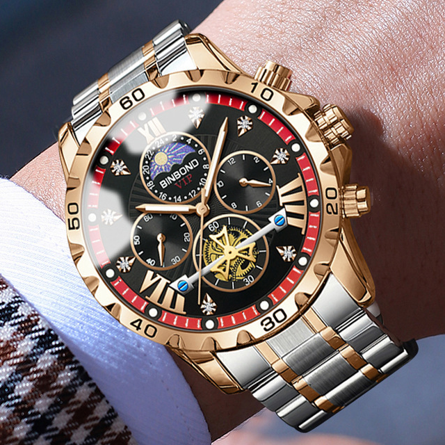 Reloj BINBOND Luxury - ACUATICO ACERO INOX